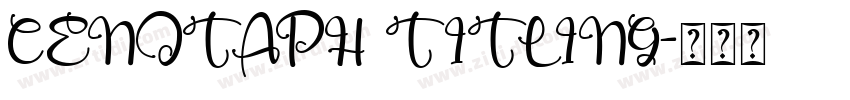 CENOTAPH TITLING字体转换